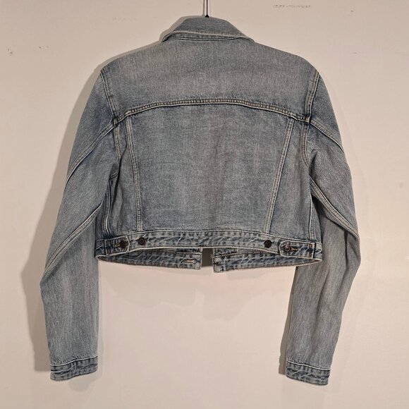 Aritzia TNA Denim Jacket Cropped M - Picture 2 of 2